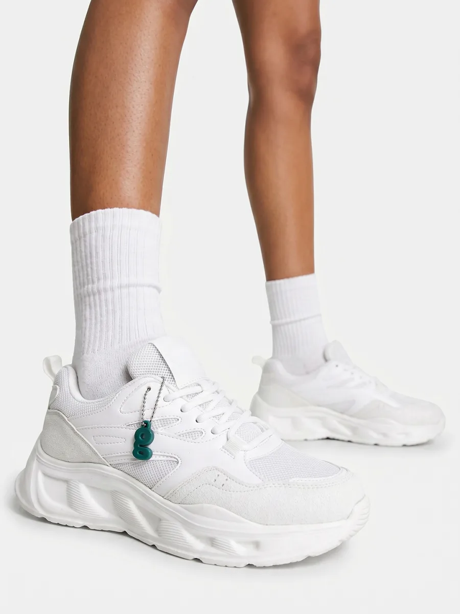 White Chunky Sneakers