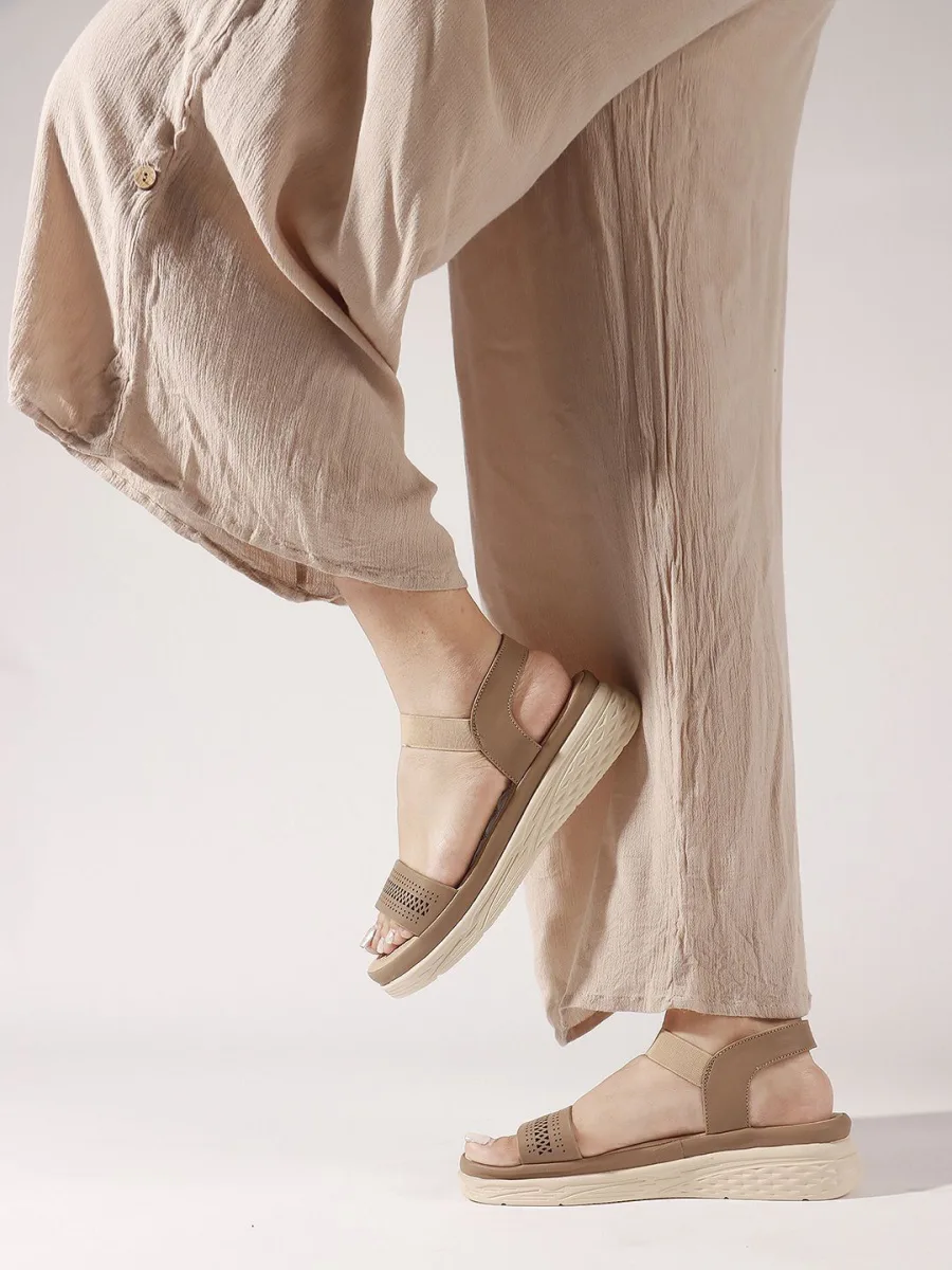 Tan Strappy Sport Sandals