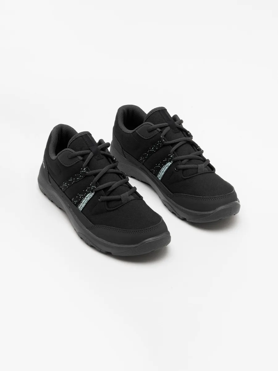 Black Lace-Up Sneakers