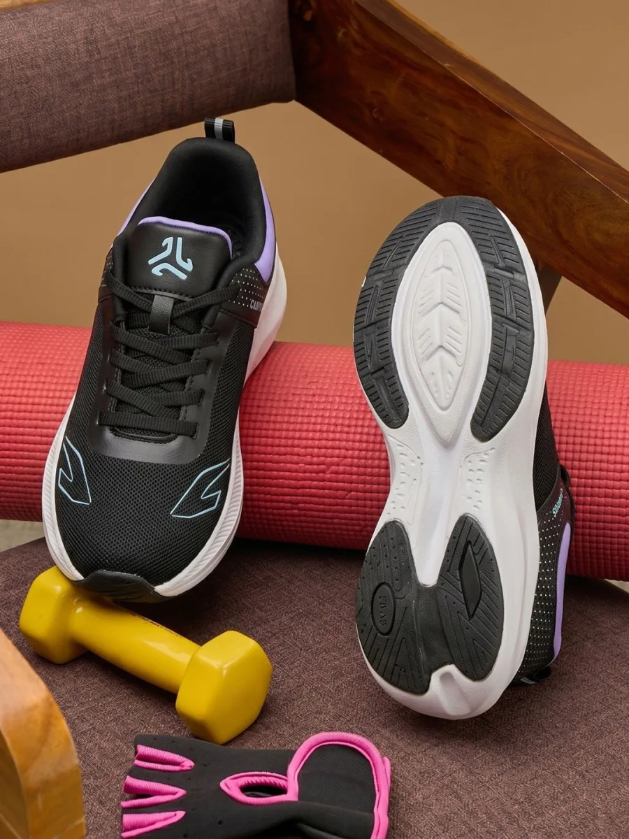 Black Purple Sneakers