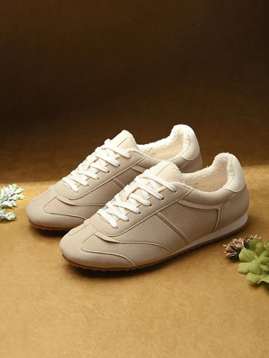 Beige Casual Sneakers