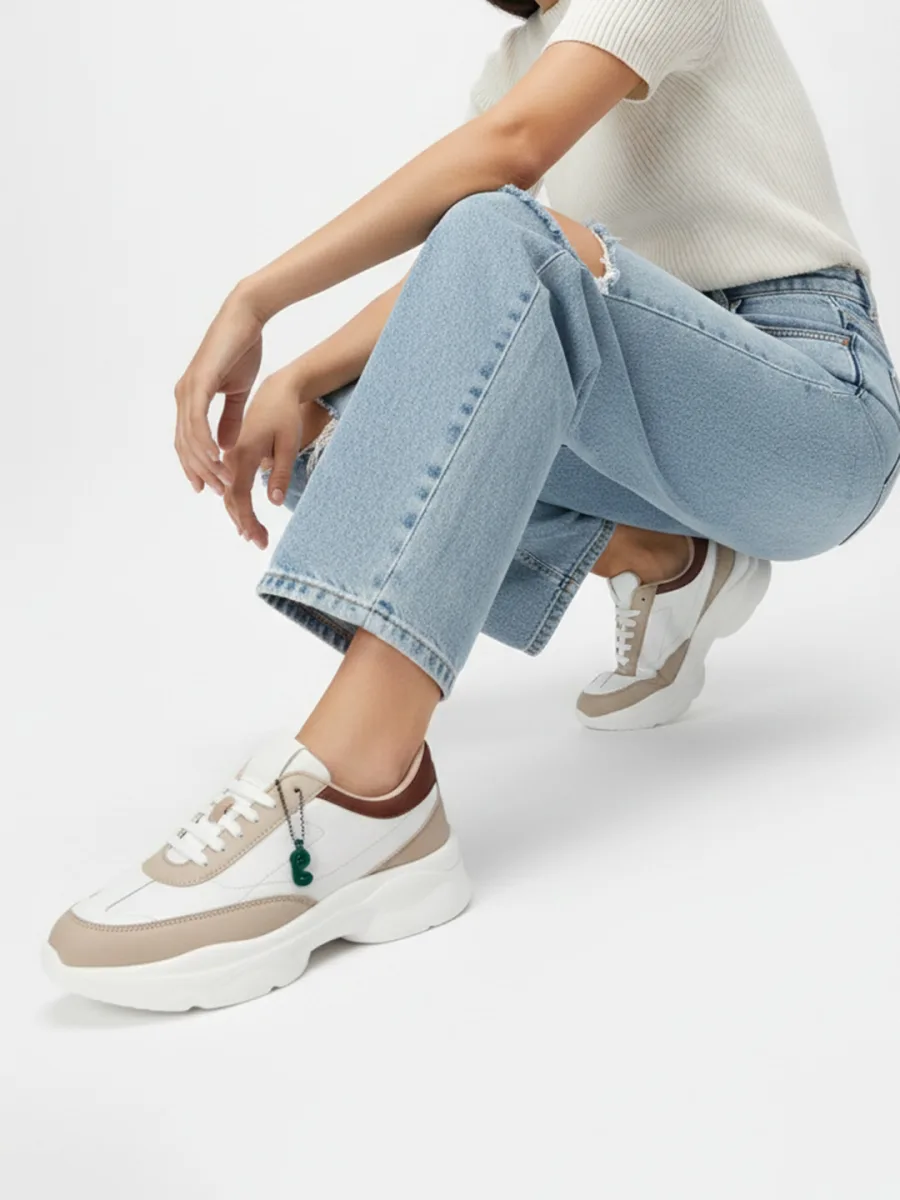 White Chunky Sneakers