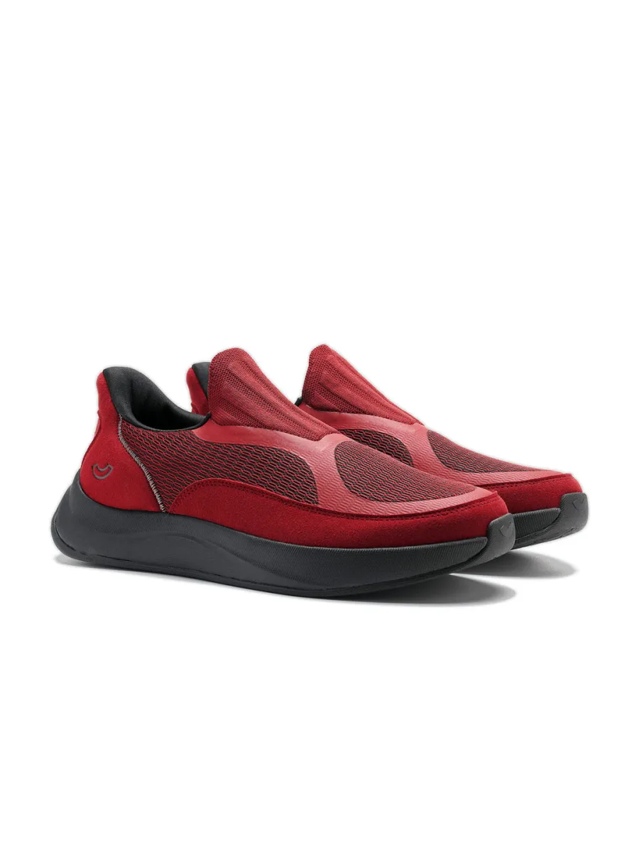 Red Slip-On Sneakers
