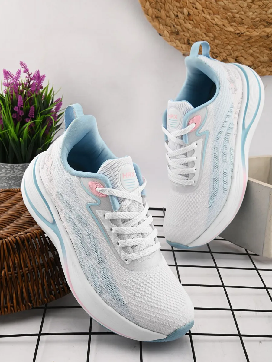 White Blue Running Sneakers