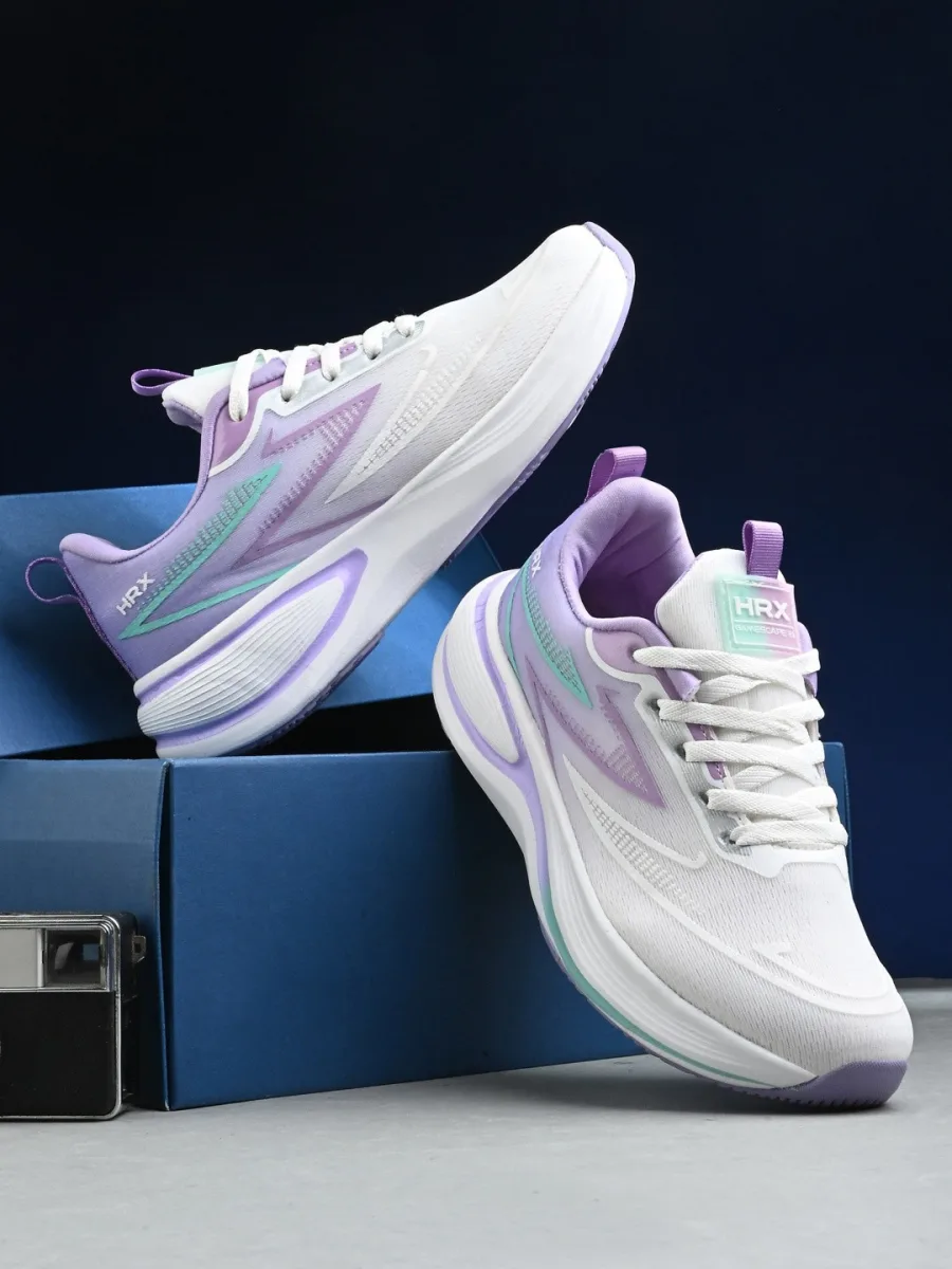 White Lilac Running Sneakers