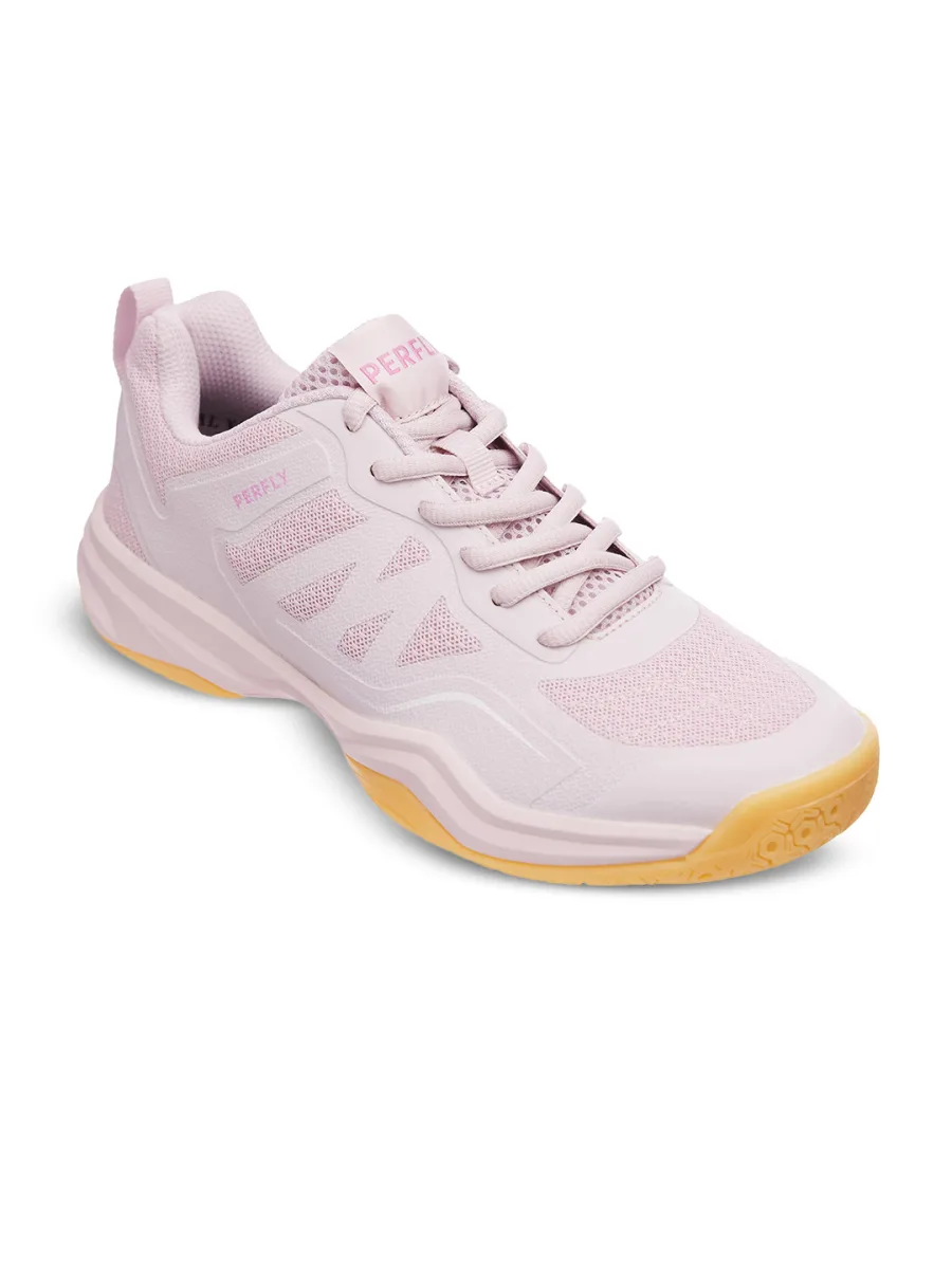Lilac Lace-Up Sneakers