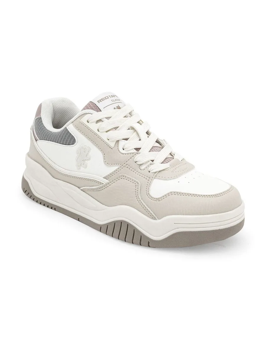 White Colourblock Sneakers