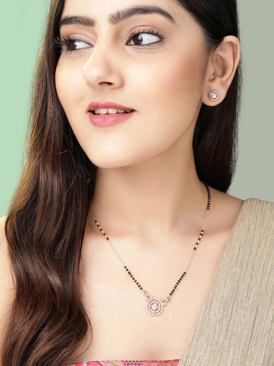 Rose Gold Mangalsutra Set