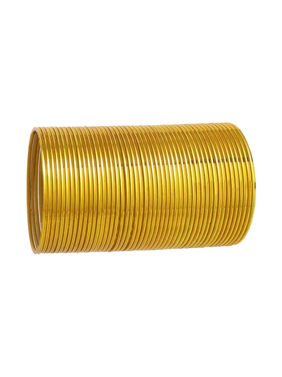 Golden Glass Bangle Set