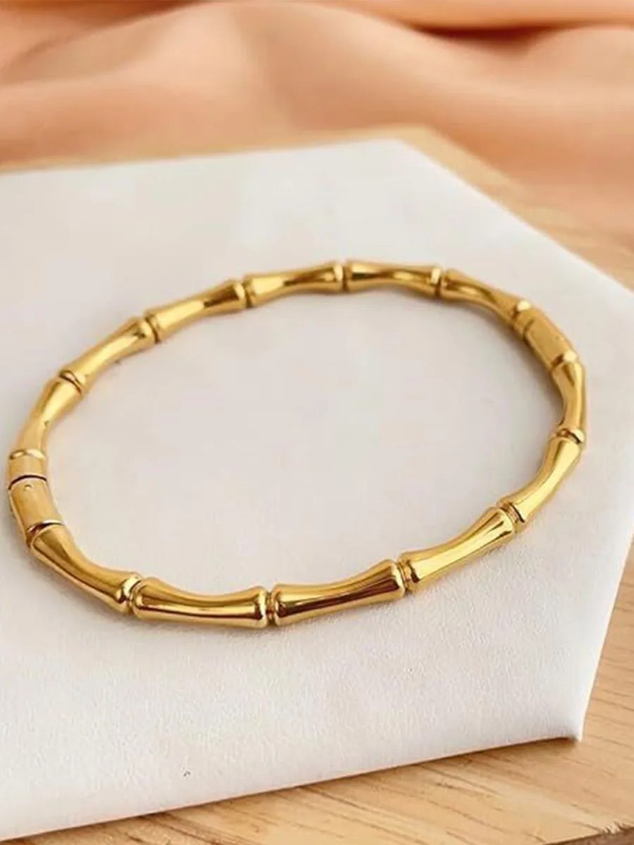 Gold Bamboo Bracelet