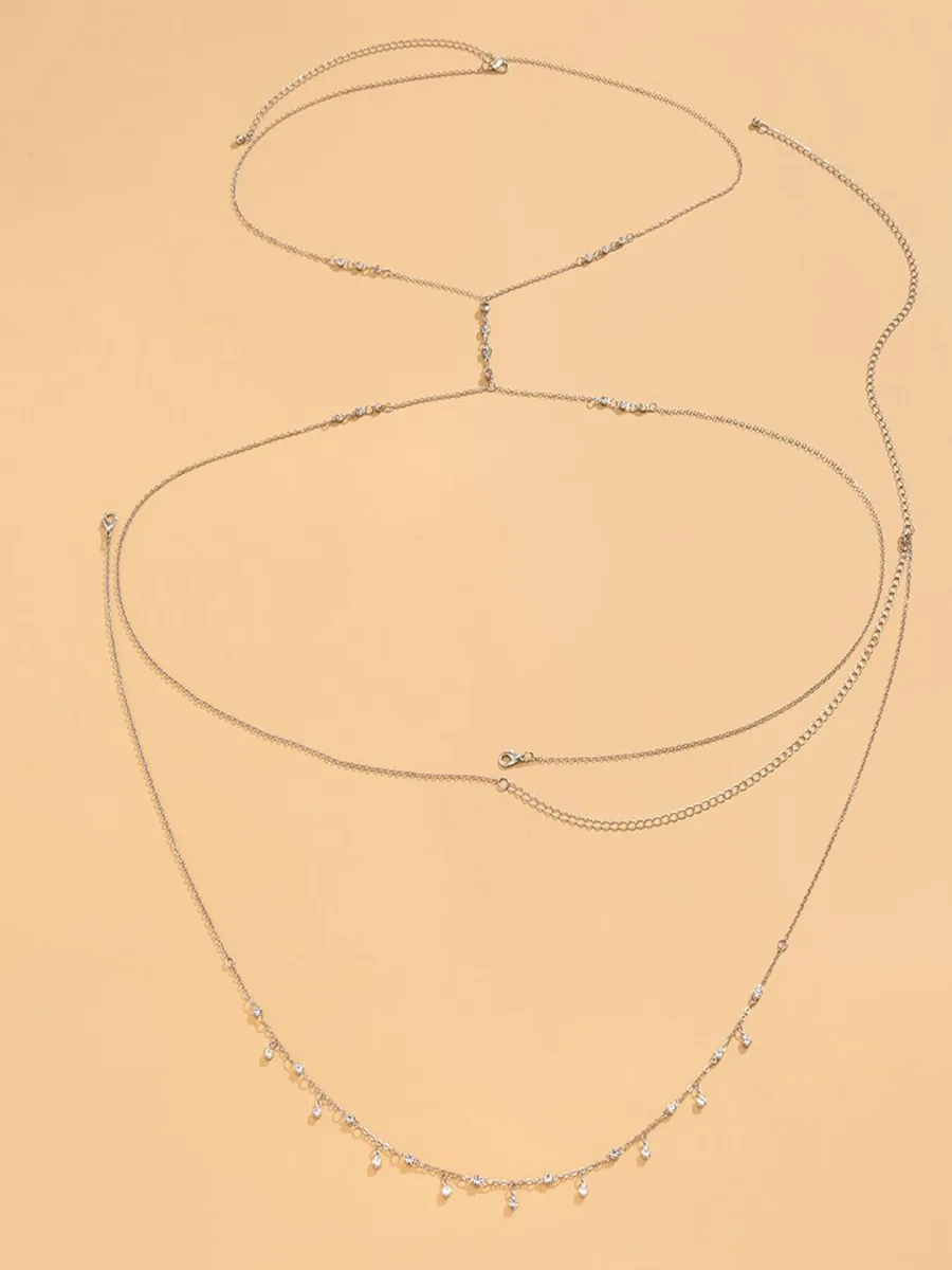 Silver Layered Body Chain