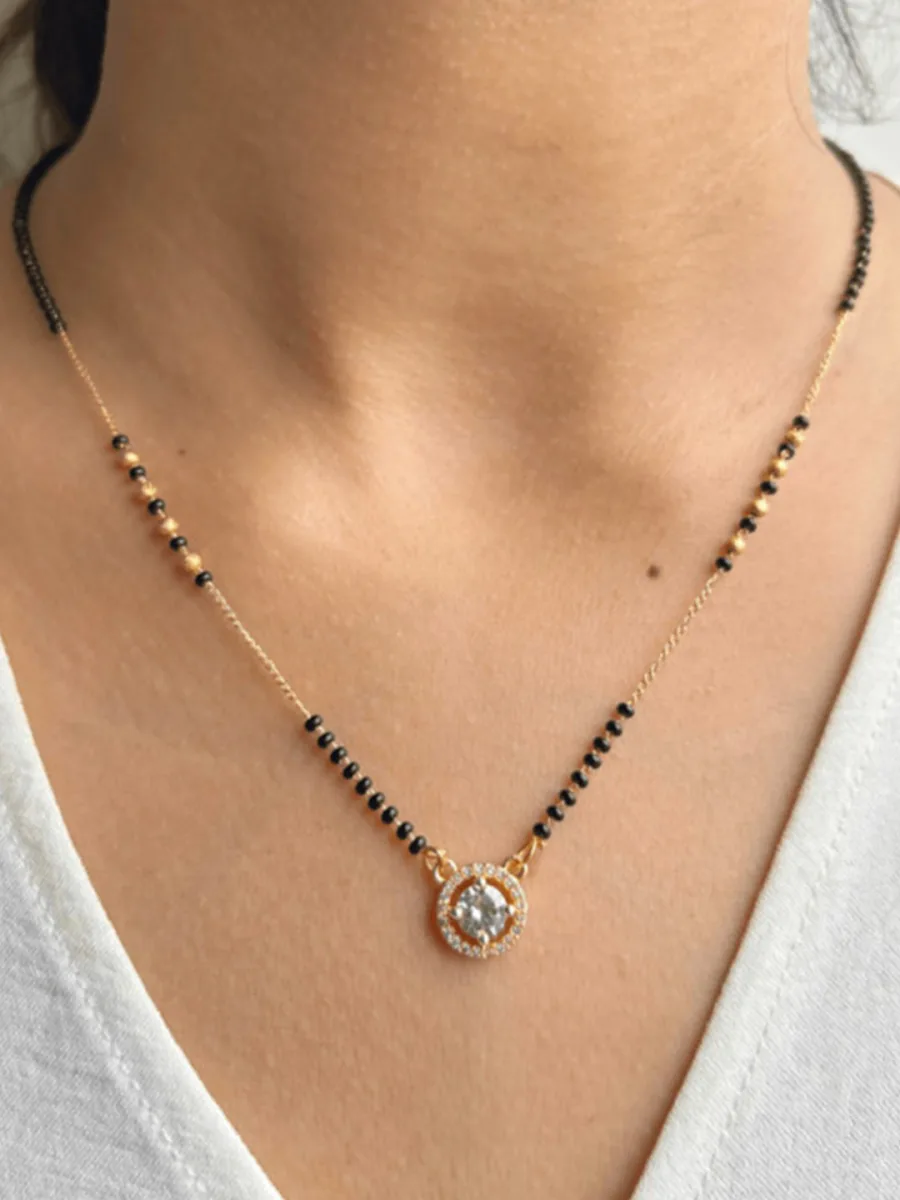 Gold CZ Mangalsutra