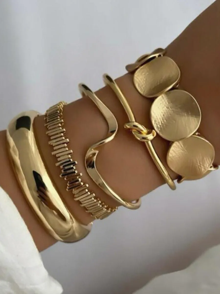 Gold Layered Bracelet Set