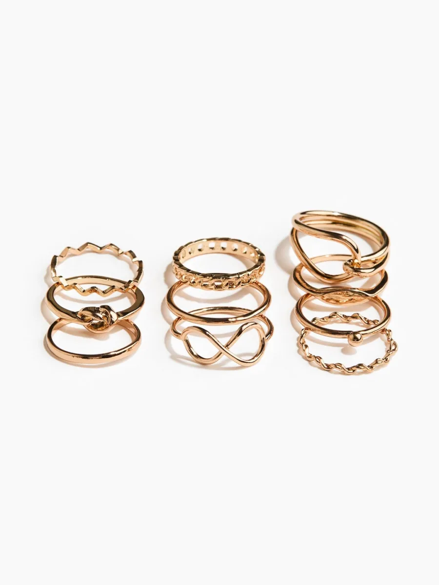 Gold Stackable Ring Set