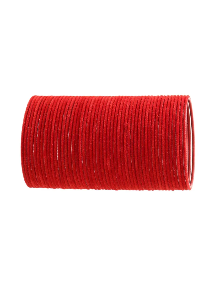 Red Glass Bangle Set
