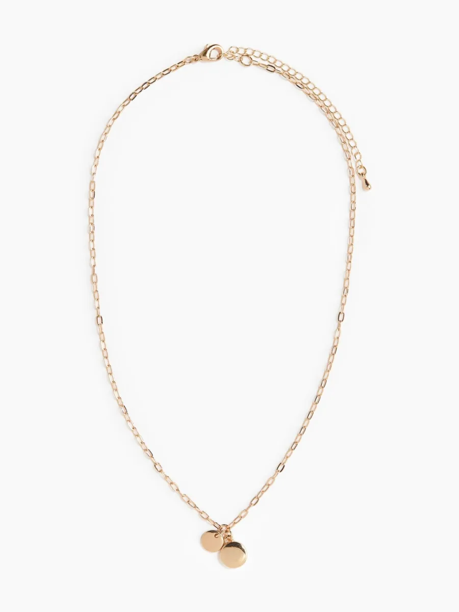 Gold Coin Pendant Necklace
