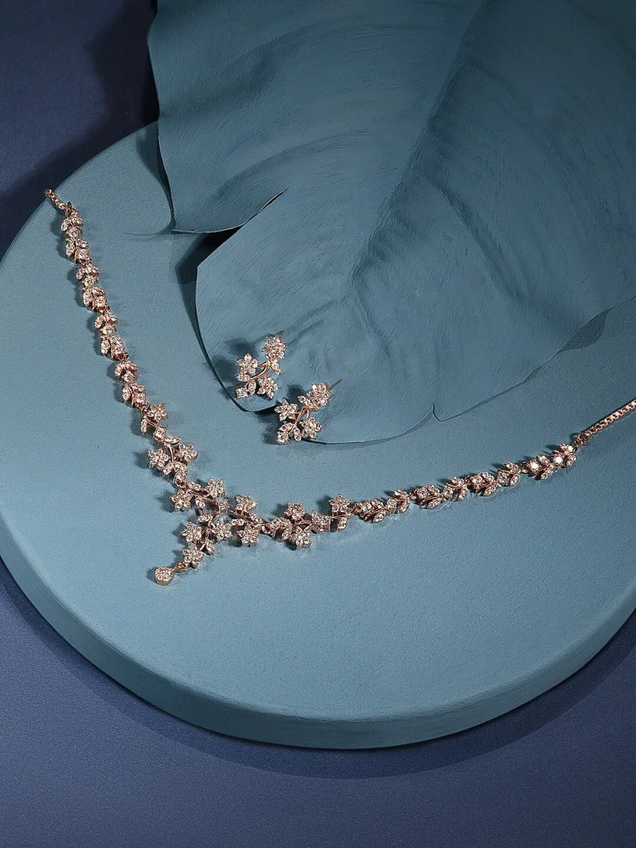 Rose Gold-Plated Jewellery Set