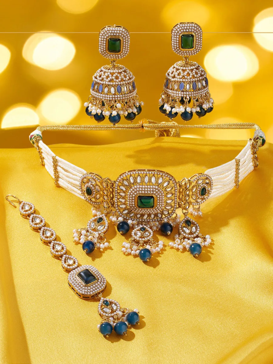 Polki Jhumka Earrings
