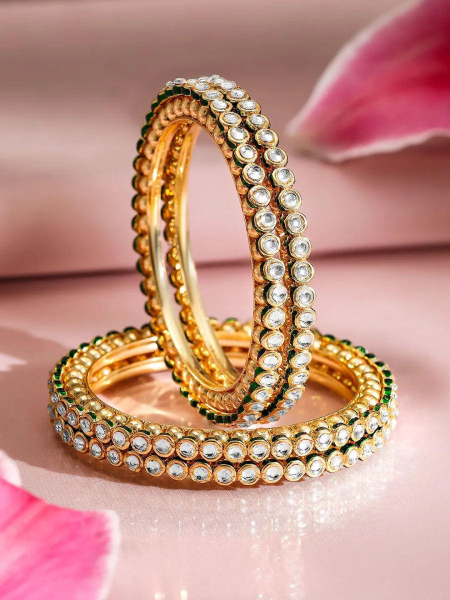 4-Pcs Gold-Plated Bangles