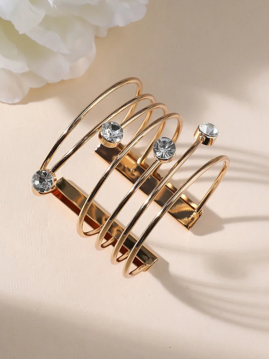 Gold Crystal Cuff Bracelet
