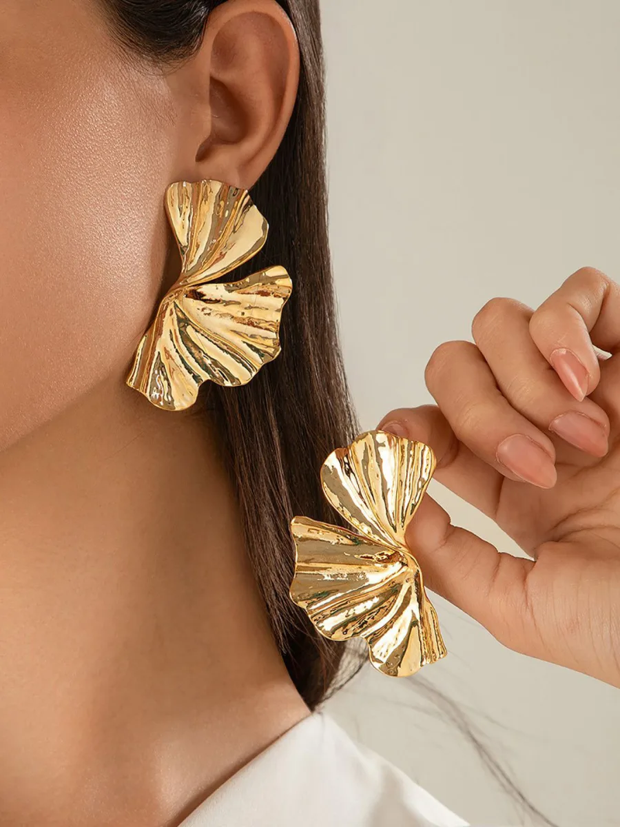 Gold-Plated Drop Earrings