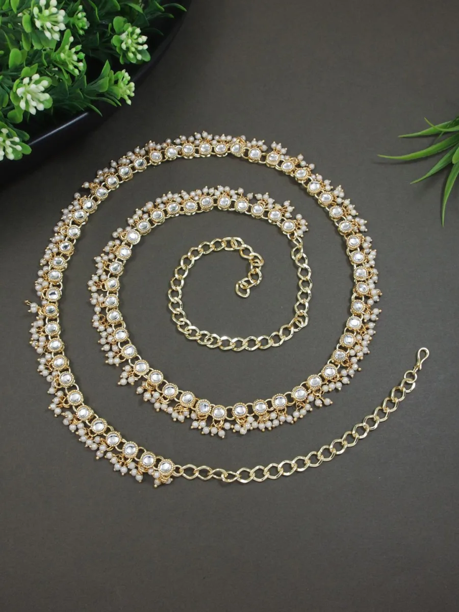 Studded & Beaded Waist Chain