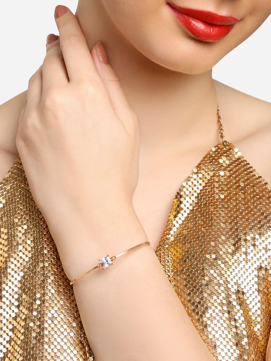 Rose Gold Solitaire Bracelet