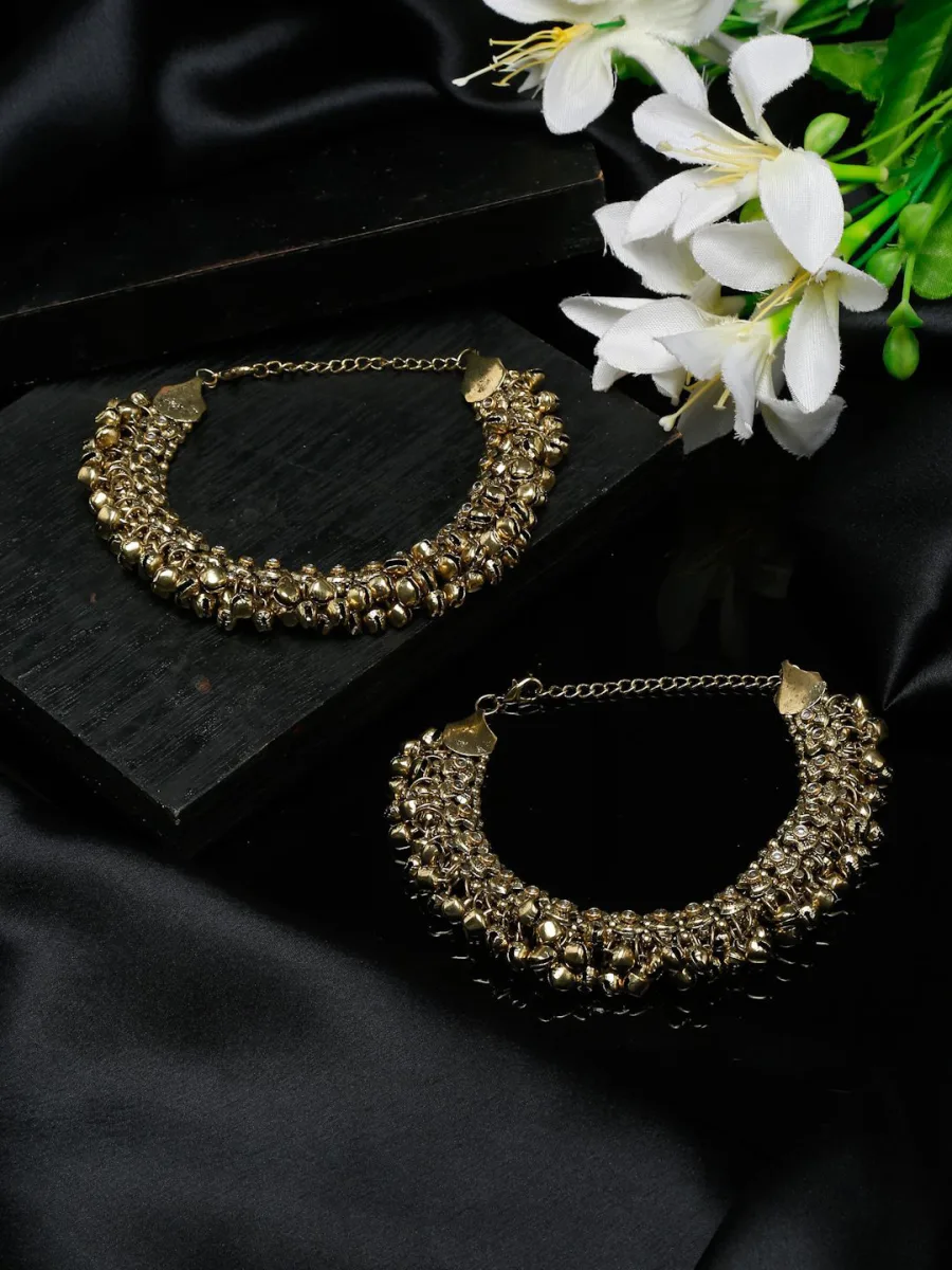 Oxidised Ghungroo Bell Anklet