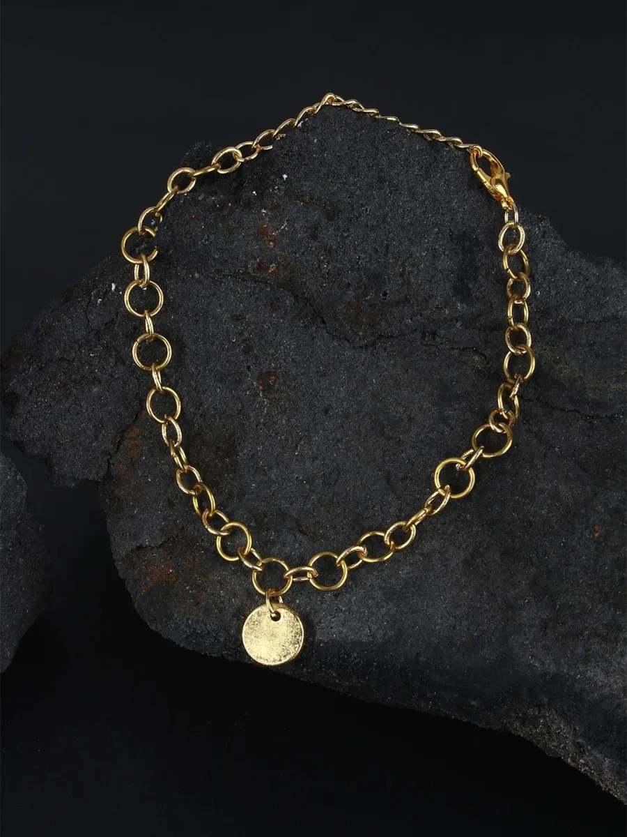 Gold Coin Charm Bracelet