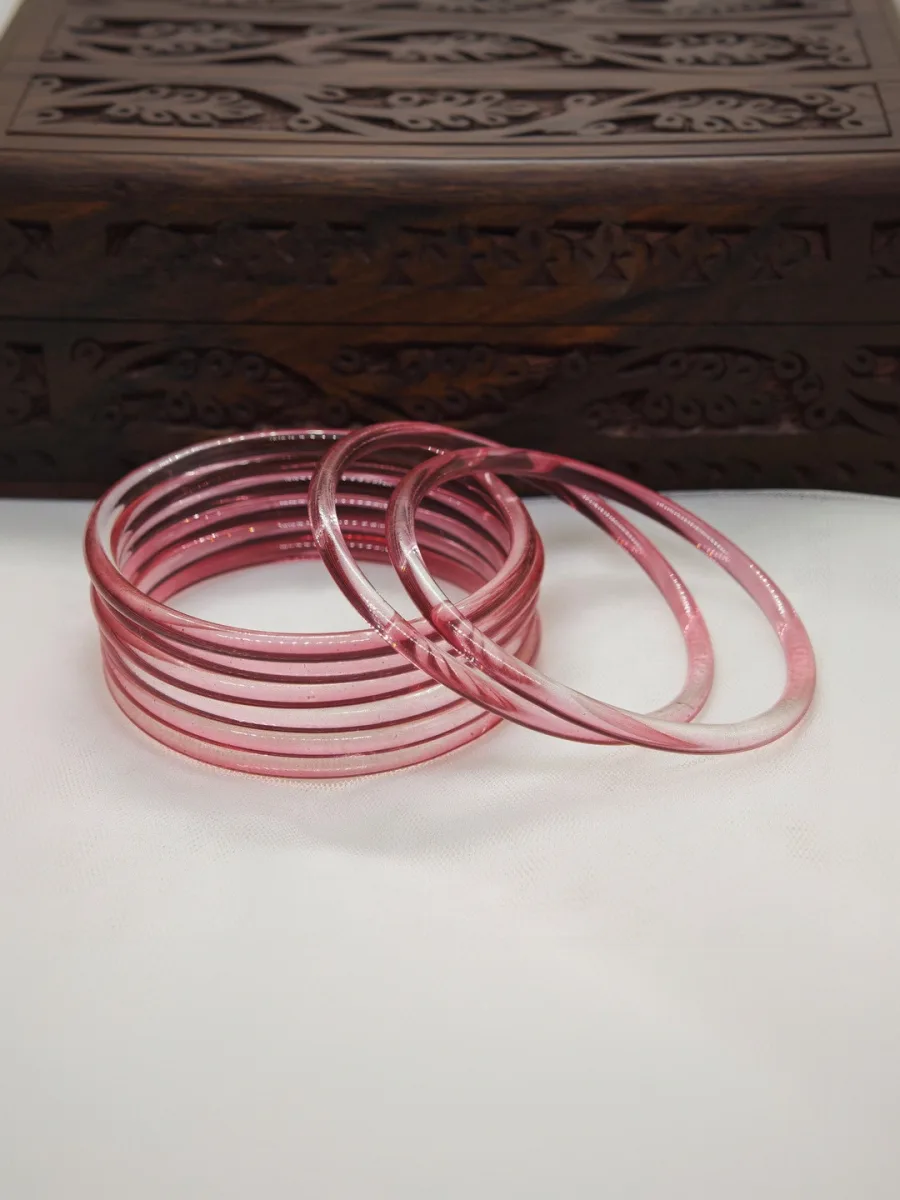 Blooming Flower Glass Bangles