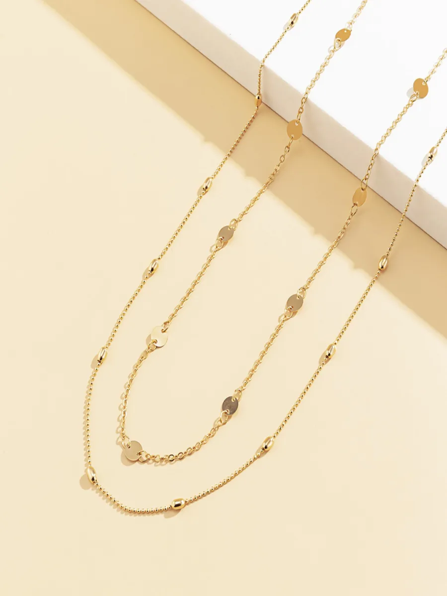 Gold Layered Chain Necklace