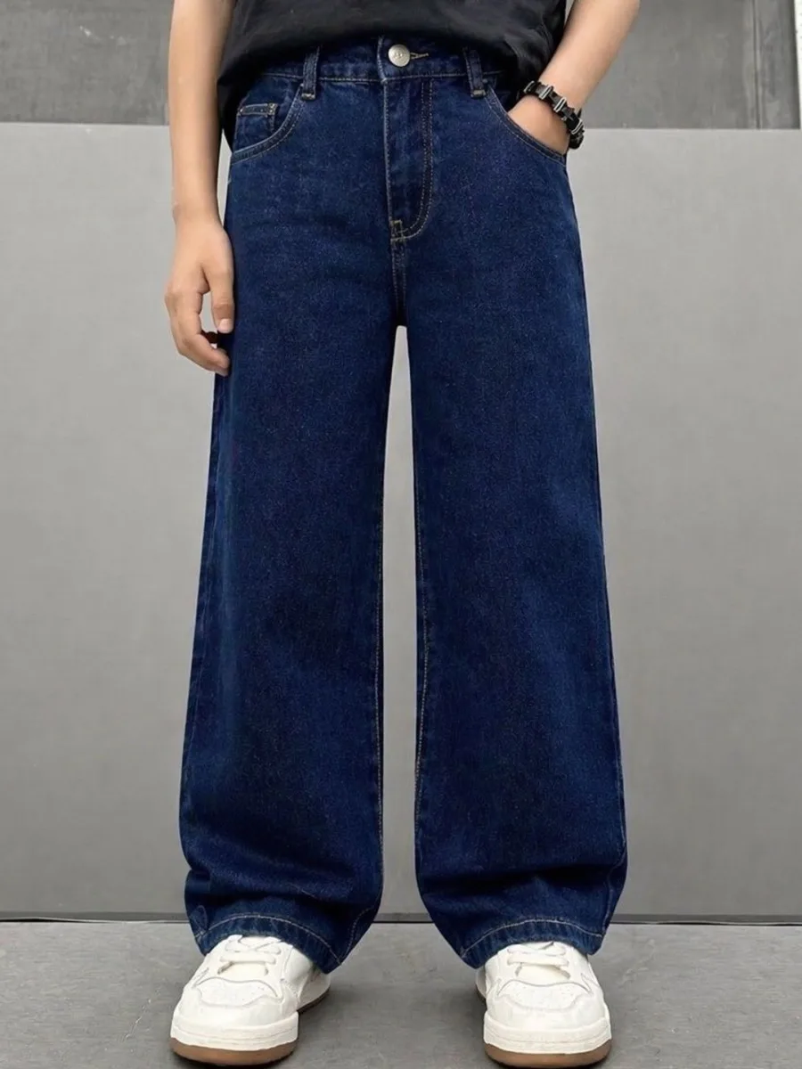 Boys Flared High-Rise Jeans