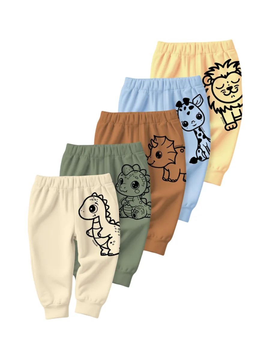 Kids 5-Pcs Printed  Joggers