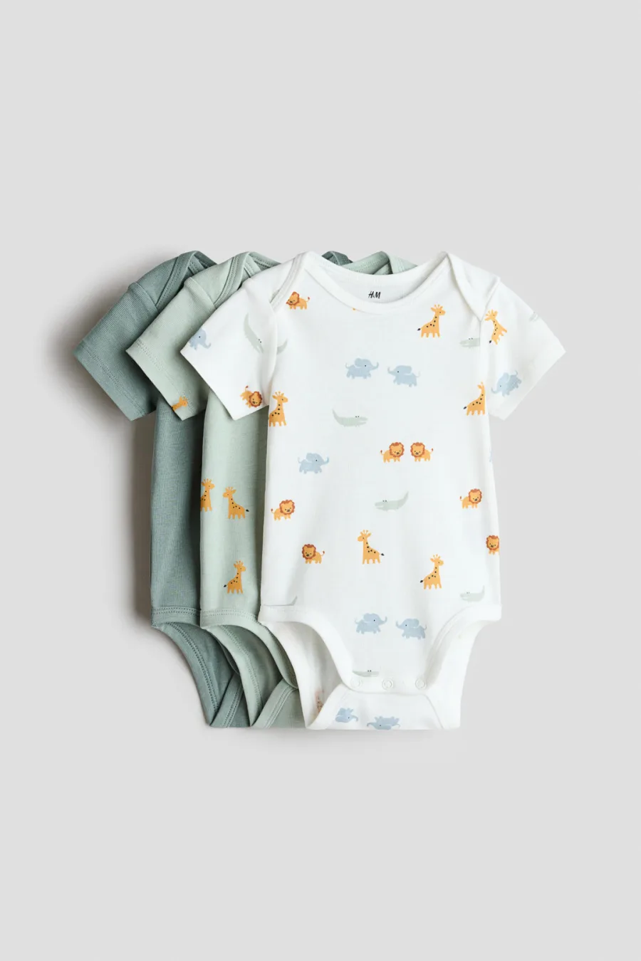3-pack Envelope-neck Bodysuits