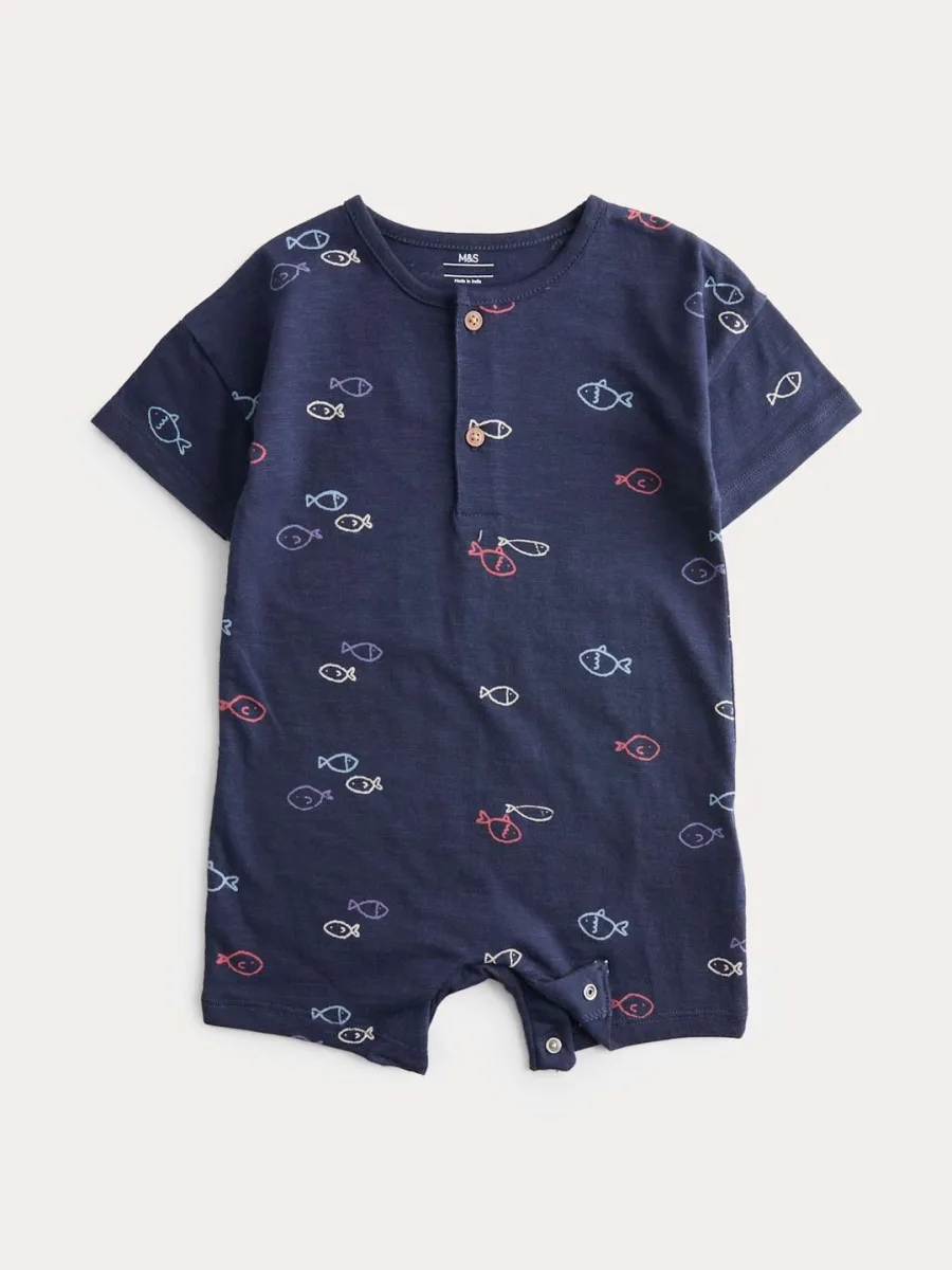 Boys Printed Romper
