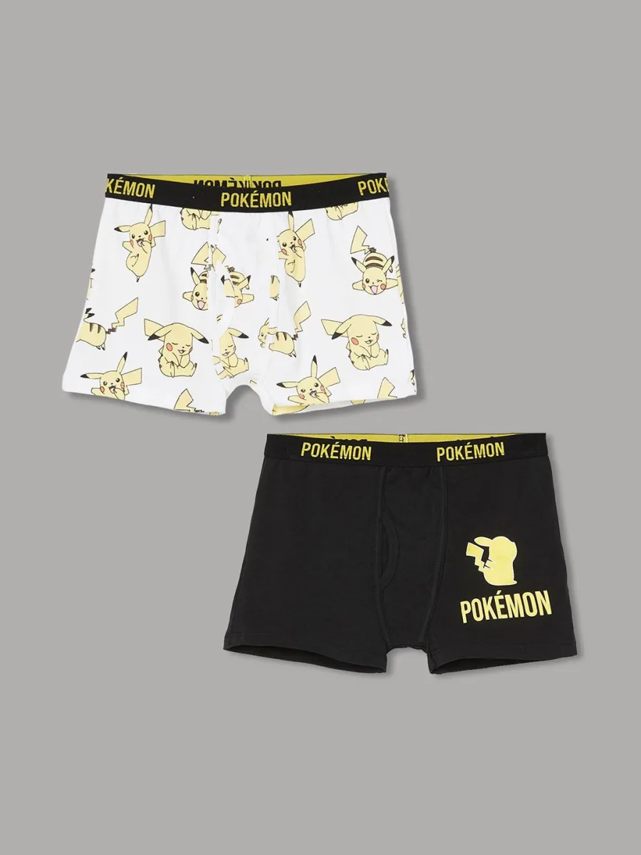 Boys 2-Pcs Printed Trunks