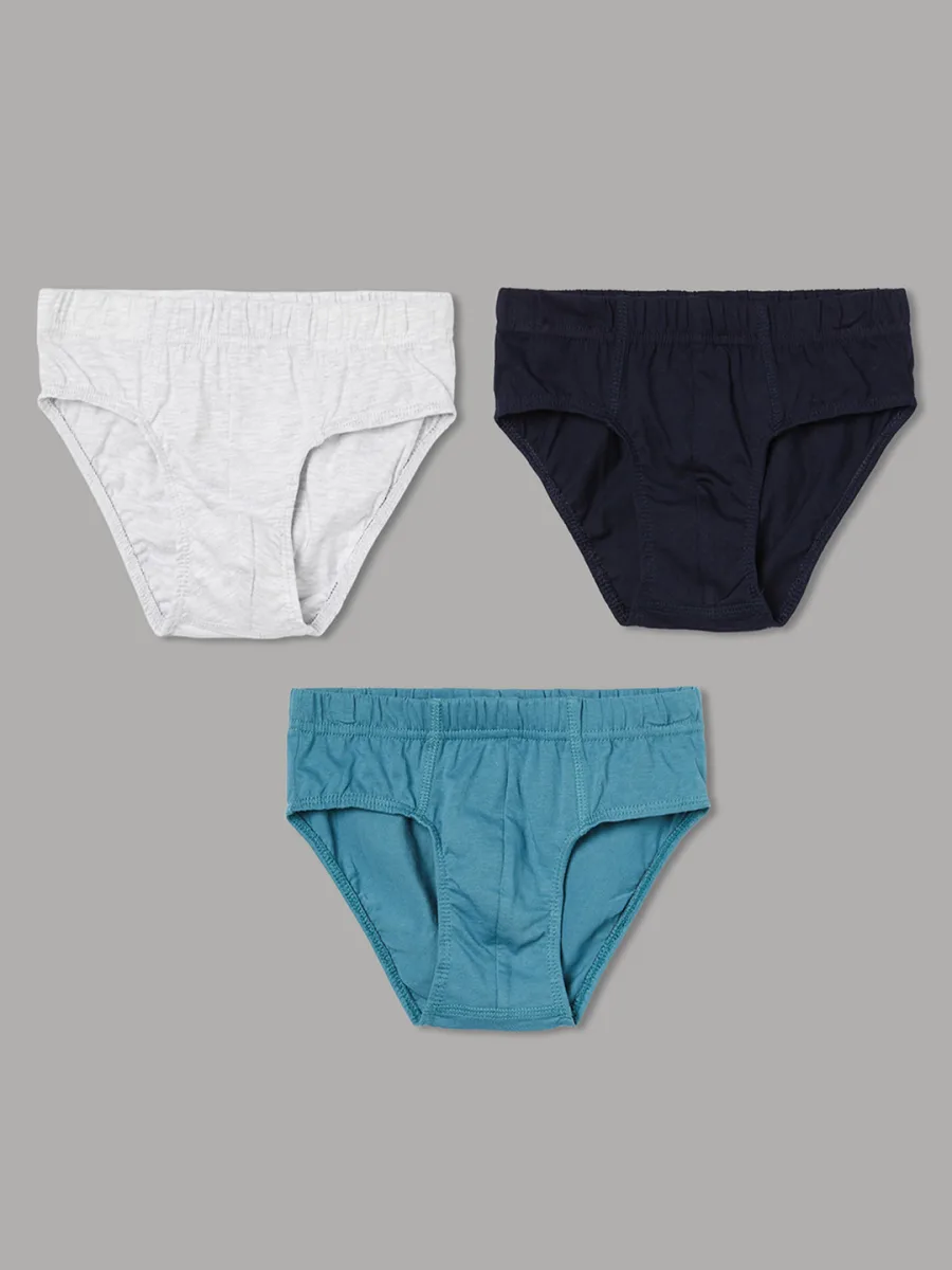 Boys Pack of 3 Cotton Blend Briefs