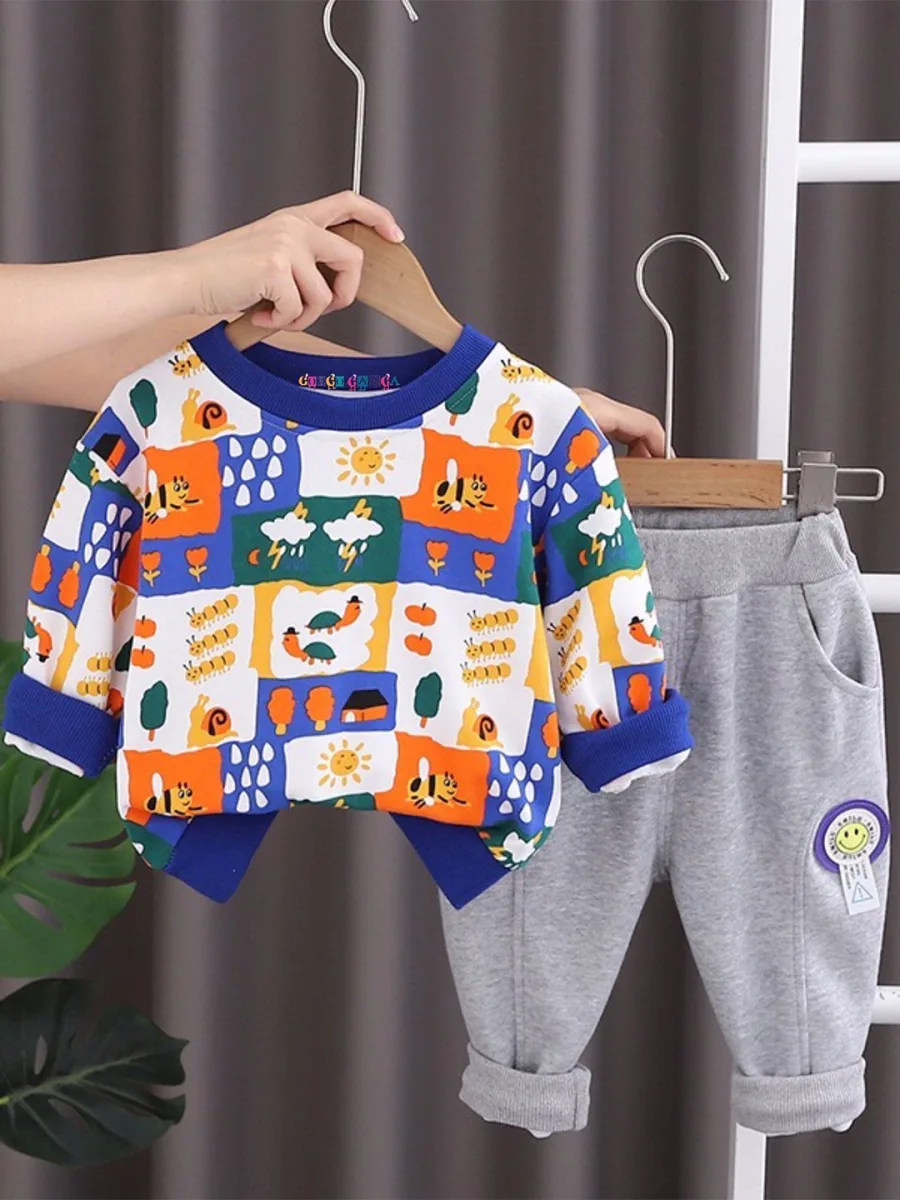 Boys Sweatshirt With Trousers