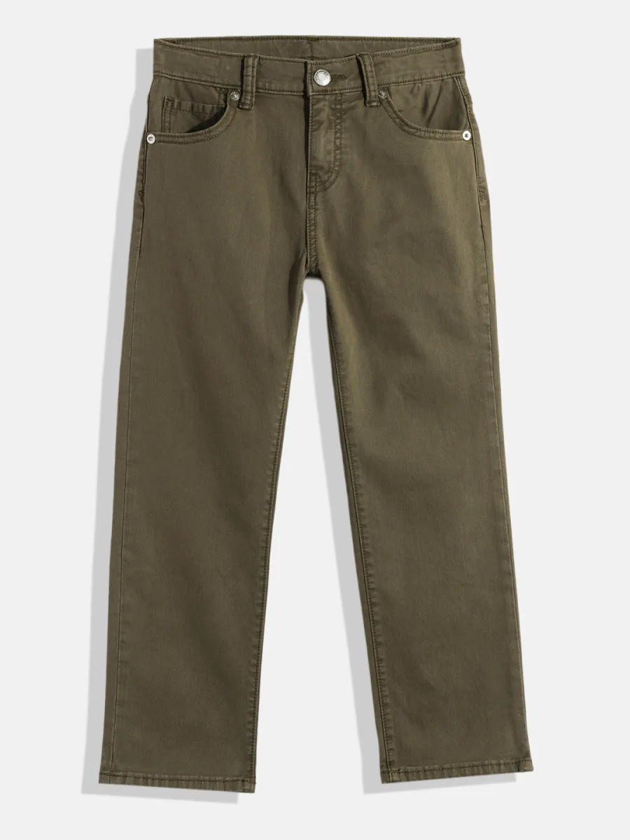 Boys Straight Fit Twill Jeans