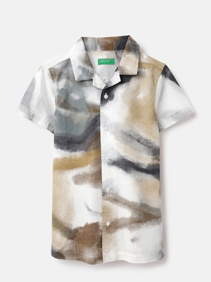 Boys Dyed Cotton Shirt