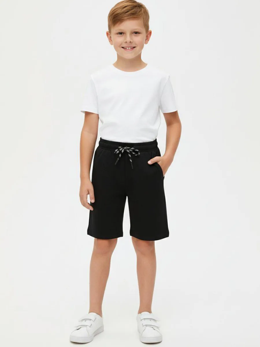 Boys Slim Fit Mid-Rise Shorts