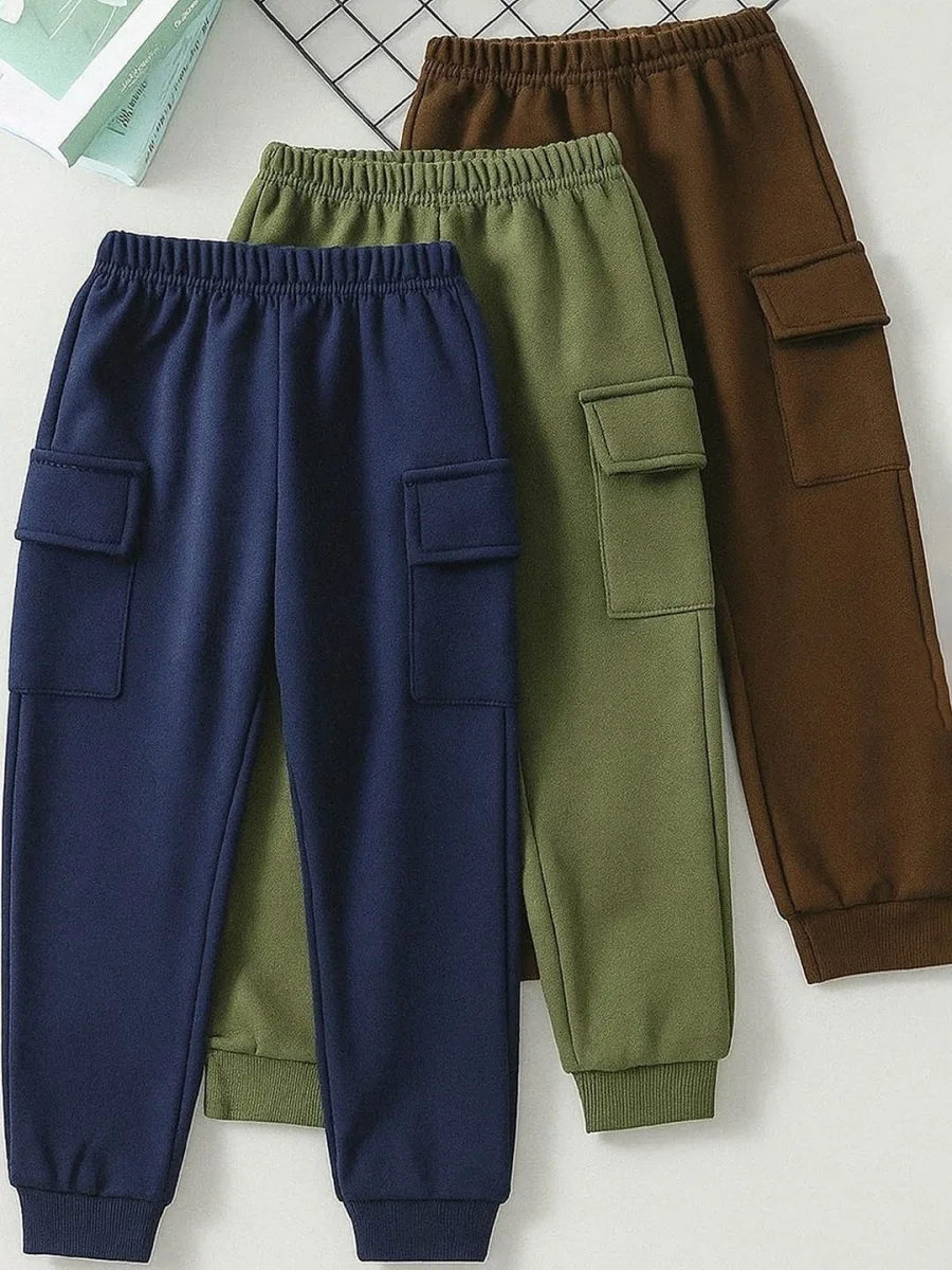 Kids Pack Of 3 Joggers