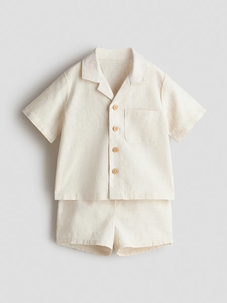 2-Piece Linen-Blend Set