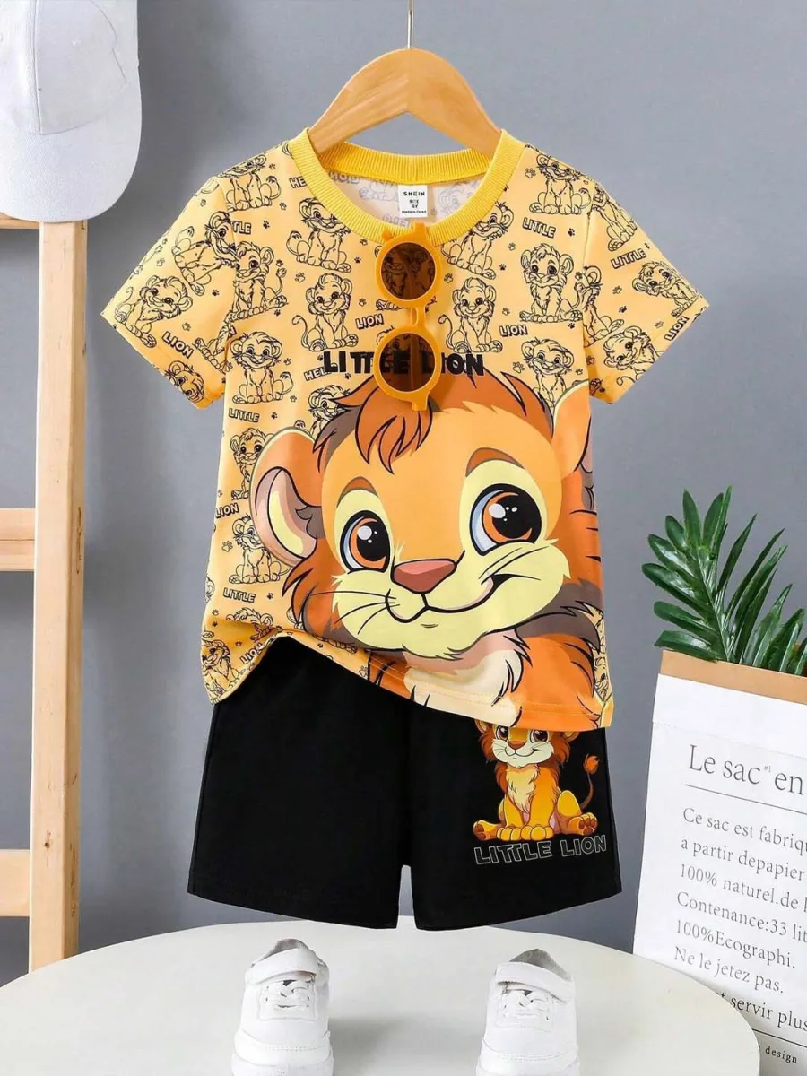 Boys Printed T-shirt & Shorts