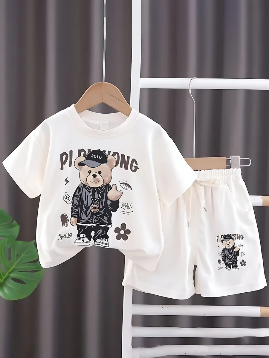 Boys Printed Top with Shorts