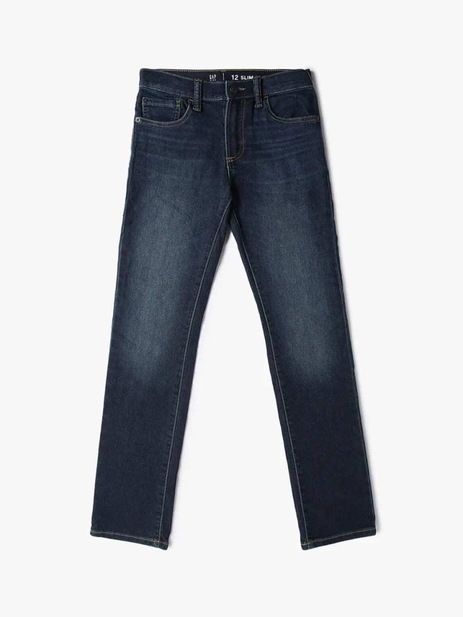 Boys Slim Fit Mid-Rise Jeans