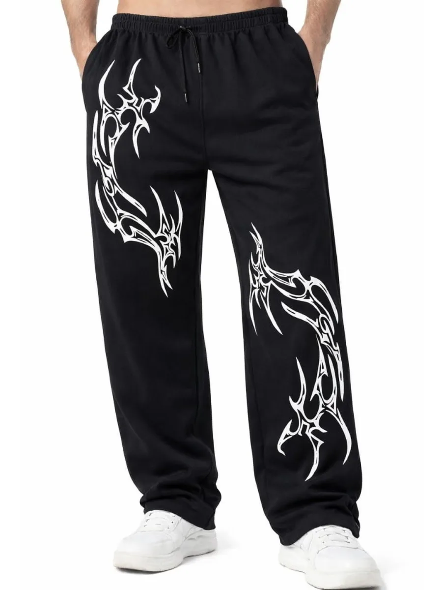 Graphic Print Track Pants