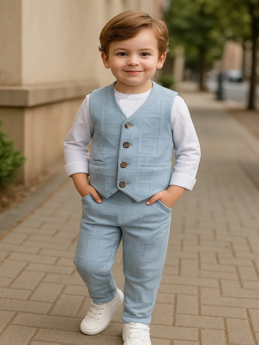 3-Piece Suit With Bow Tie