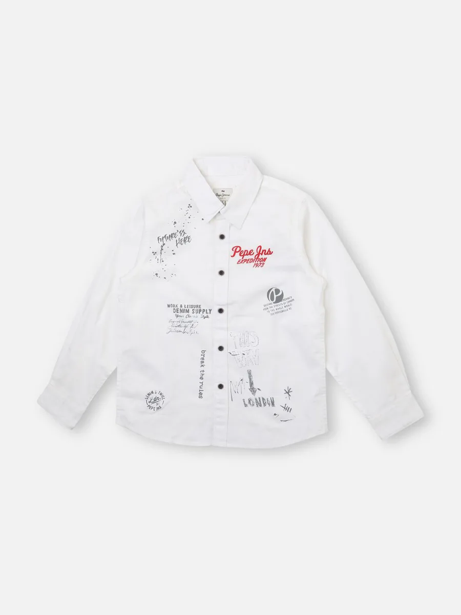 Boys Printed Casual Shirt