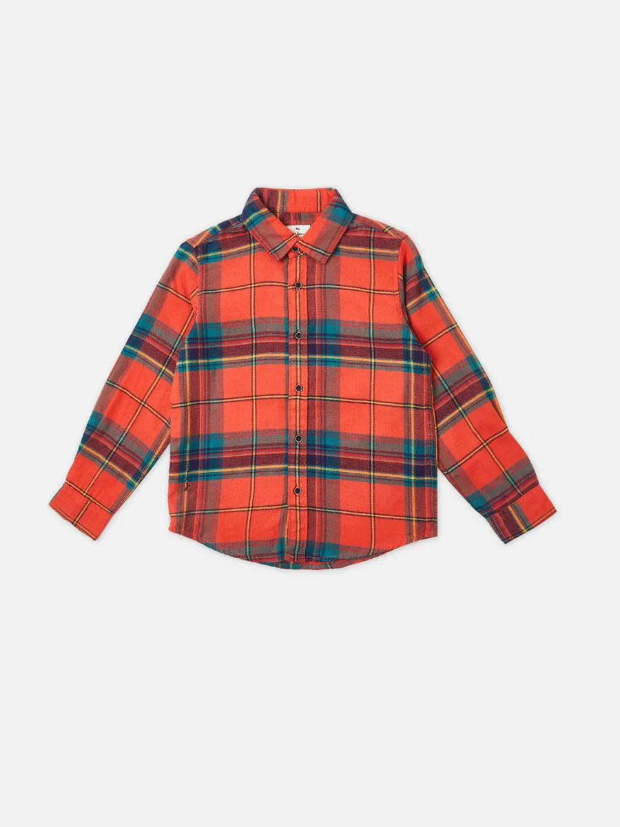 Boys Checked Casual Shirt